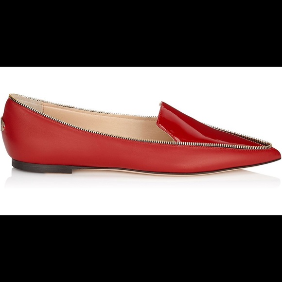 jimmy choo red flats